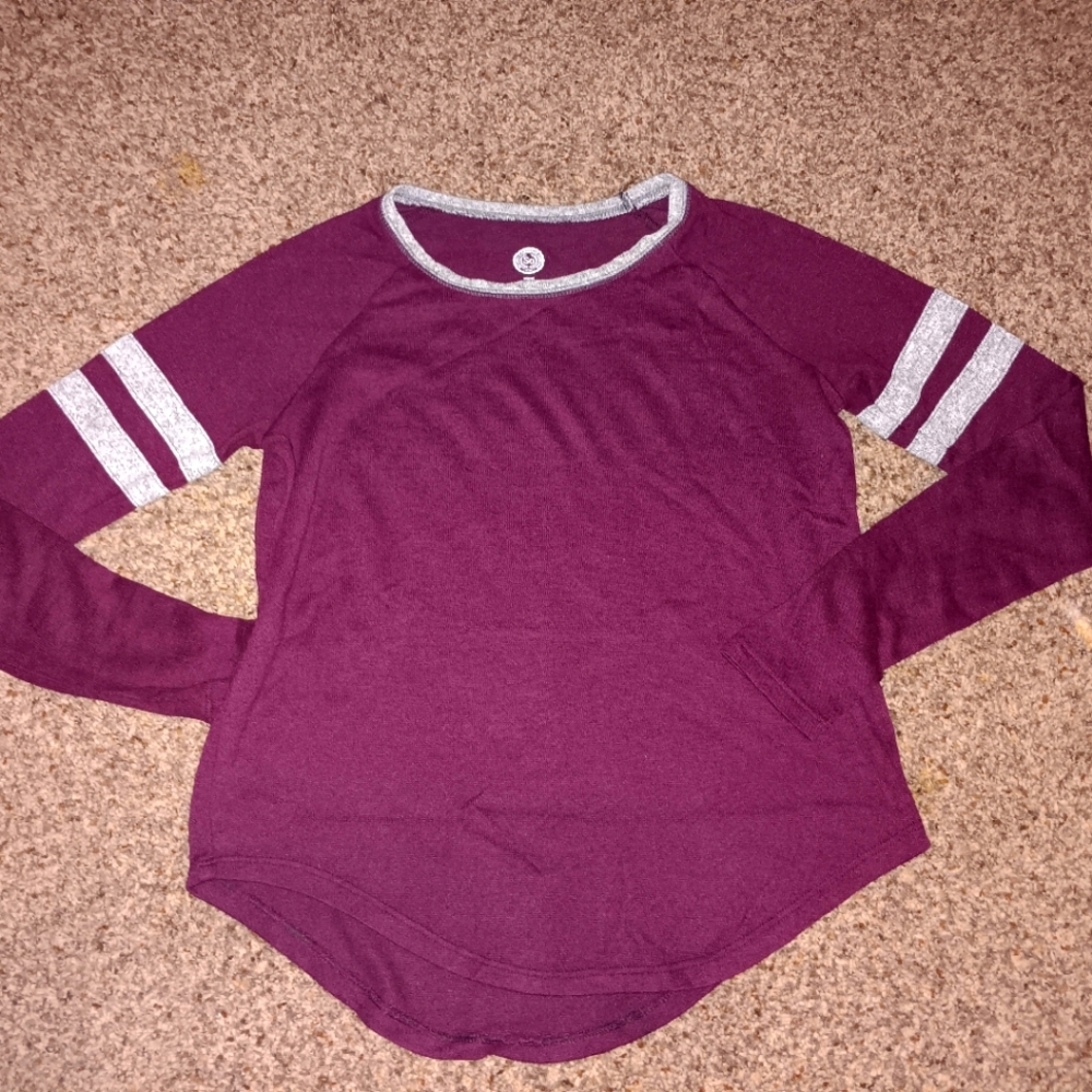 Maroon & Grey Sweater
